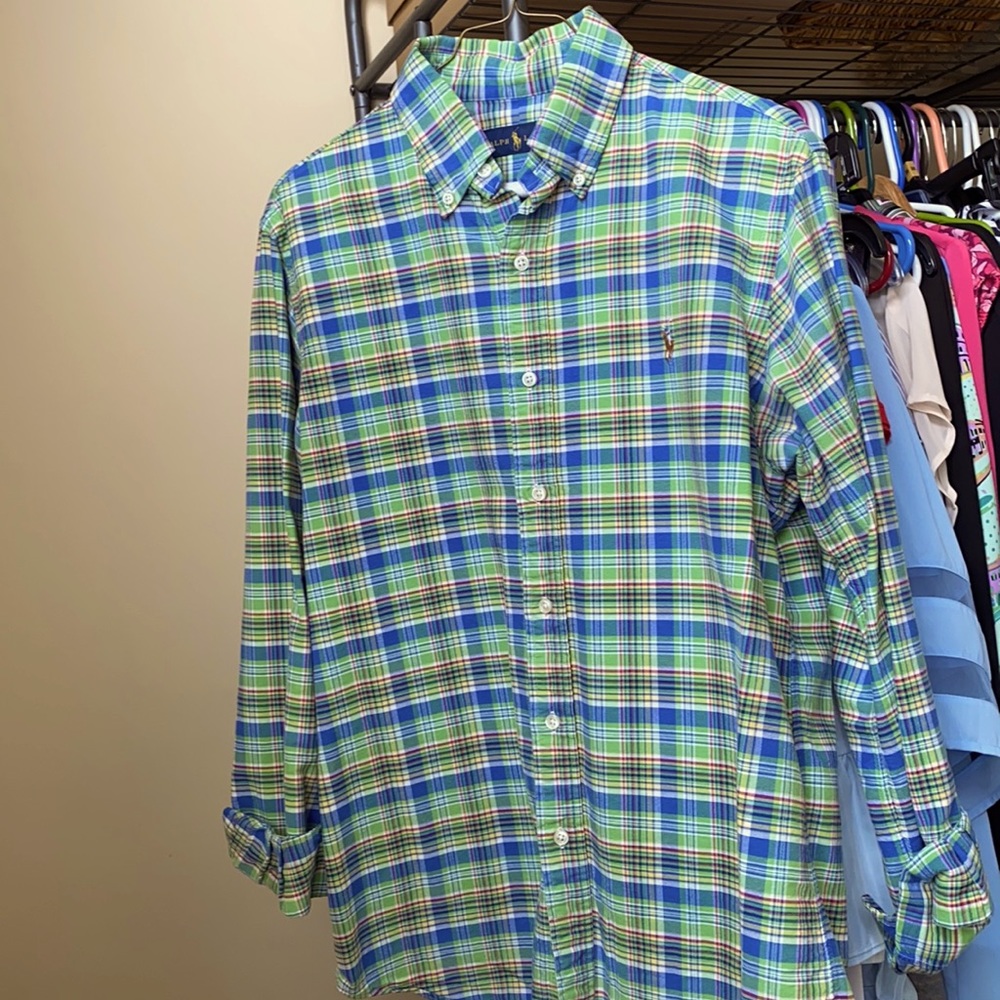 Ralph Lauren Men’s Plaid Button Down Shirt